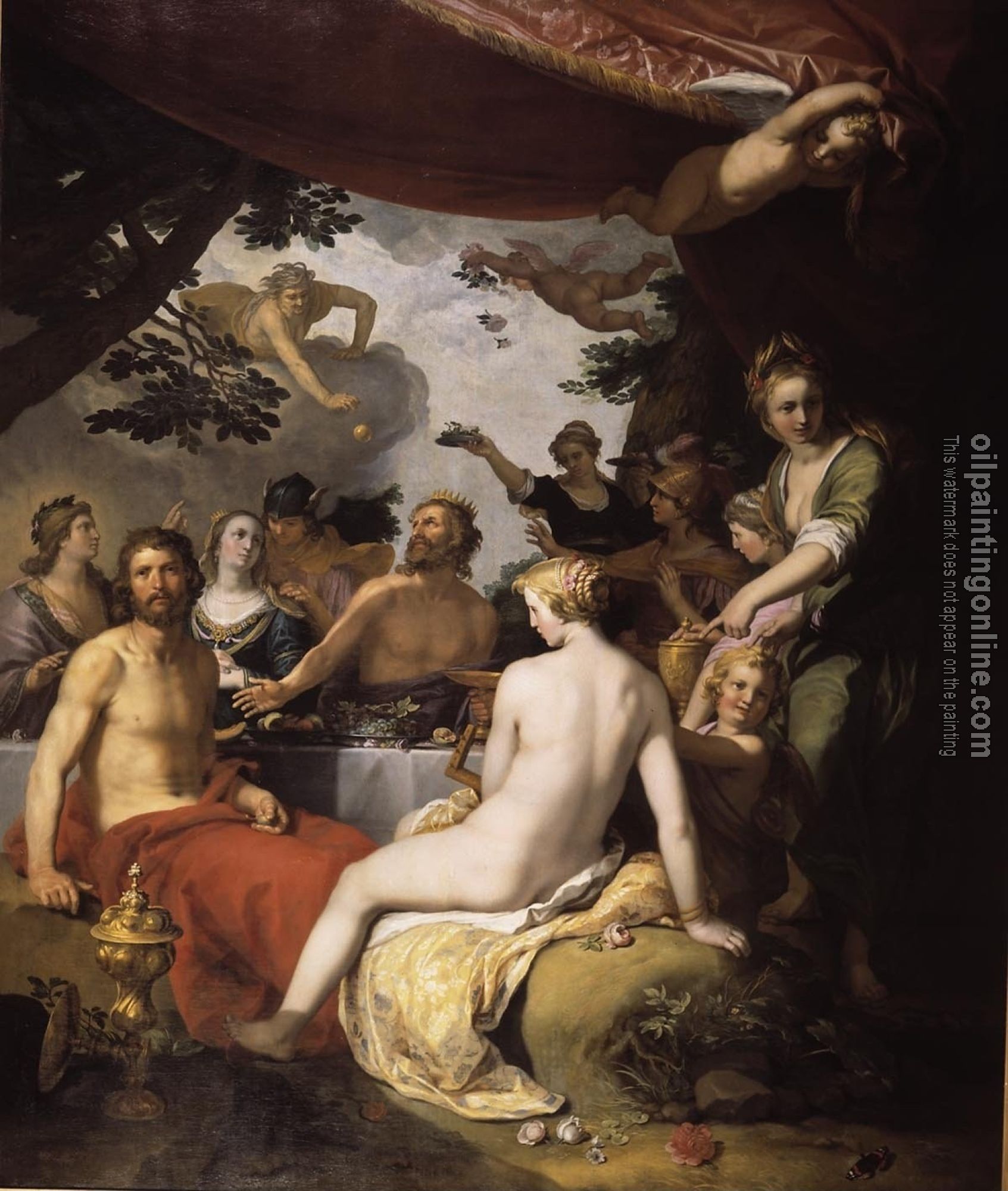Abraham Bloemaert - The Wedding of Peleus and Thetis